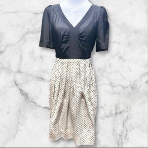 Marc by Marc Jacobs Monochrome Printed Silk Silver Birch Dress Size 4 slip lined